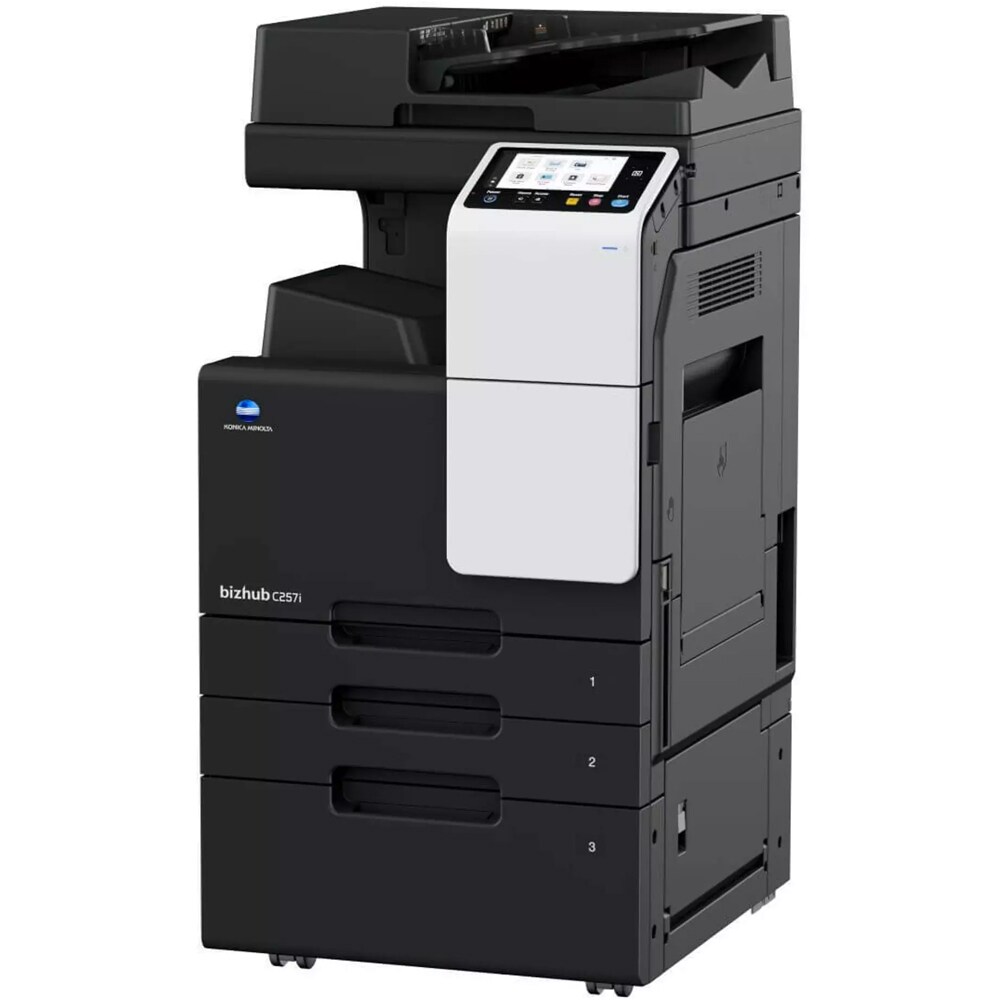 Multifunctional laser color KONICA MINOLTA Bizhub C57i A3, USB, Retea, alb-negru