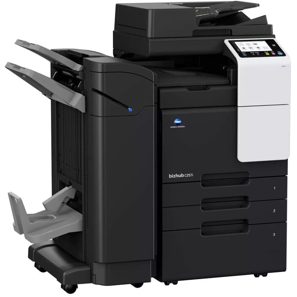 Multifunctional laser color KONICA MINOLTA Bizhub C57i A3, USB, Retea, alb-negru