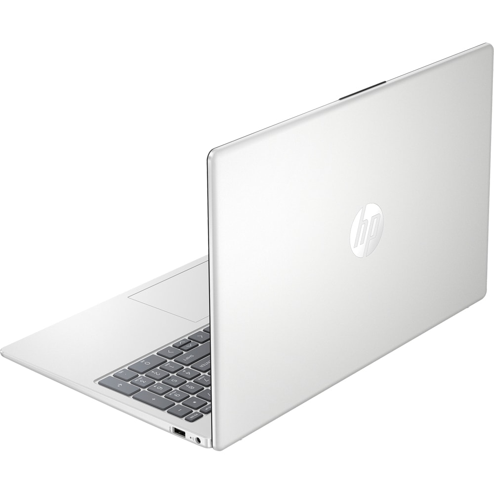 Laptop HP 15-fc0046nq, AMD Ryzen 5 7520U pana la 4.3GHz, 15.6" Full HD, 16GB, SSD 512GB, AMD Radeon Graphics, Free Dos, argintiu