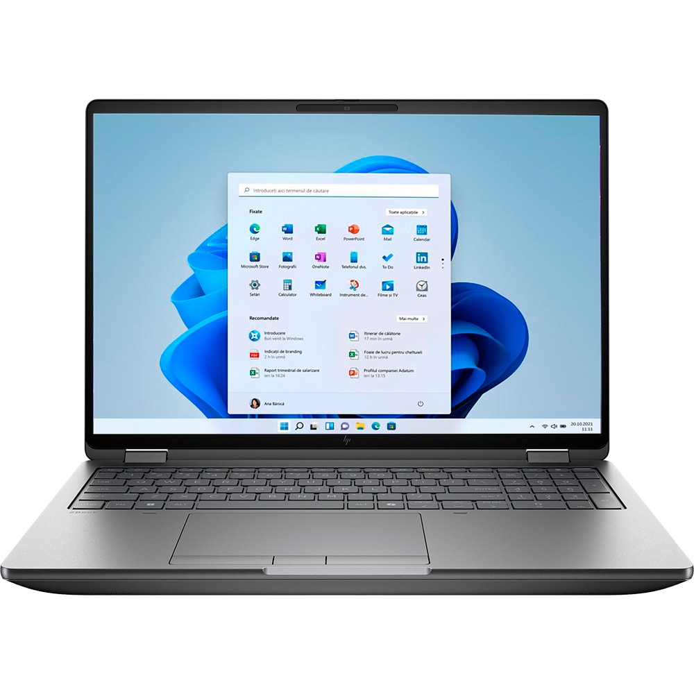 Laptop HP ZBook Fury G1i, Intel Core Ultra 7 255HX pana la 5.2GHz, 16" 2.5K, 32GB, SSD 1TB, NVIDIA RTX PRO 3000 Blackwell, Windows 11 Pro, argintiu