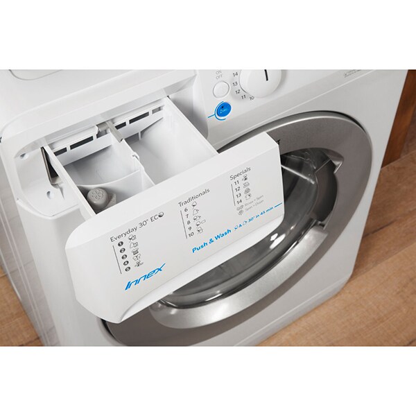 Masina de spalat rufe frontala INDESIT BWE91484XWSSSEU, Push & Wash, 9kg, 1400rpm, Clasa A+++, alb 