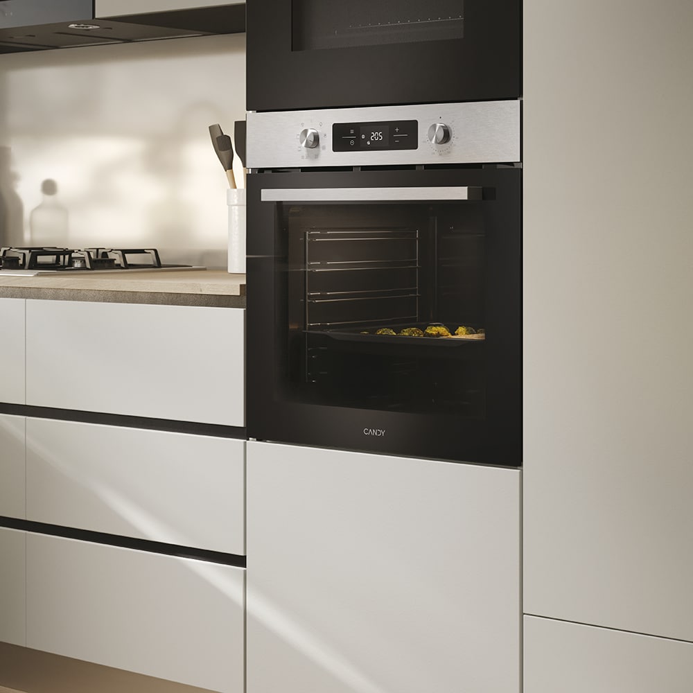 Cuptor incorporabil CANDY Bake 600 CA6 NP3T3HTX, Electric, Autocuratare hidrolitica, 78 l, Clasa A++, Wi-Fi, inox