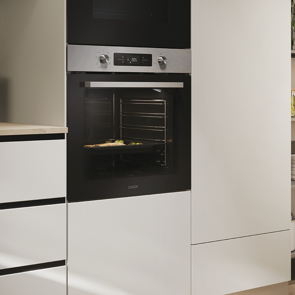 Cuptor incorporabil CANDY Bake 600 CA6 NP3T3HTX, Electric, Autocuratare hidrolitica, 78 l, Clasa A++, Wi-Fi, inox