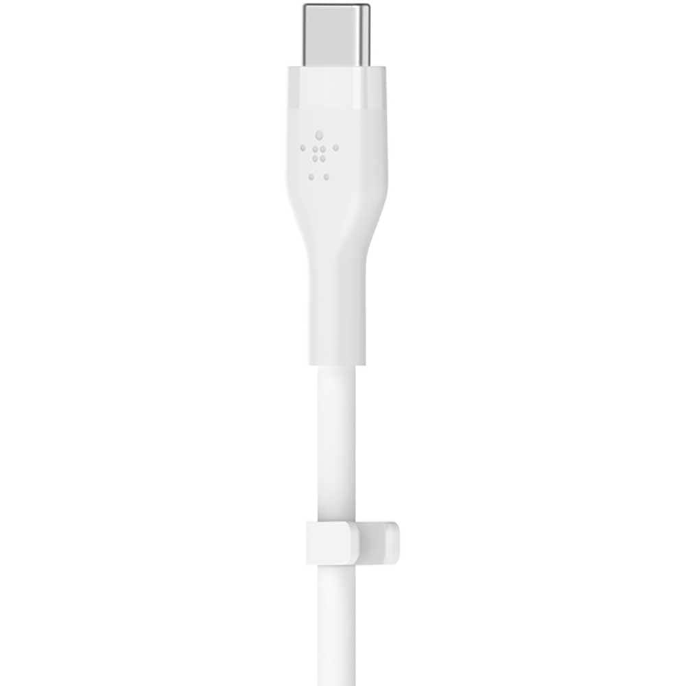 Cablu date BELKIN CAA009bt2MWH, USB-C - Lightning, 2m, alb