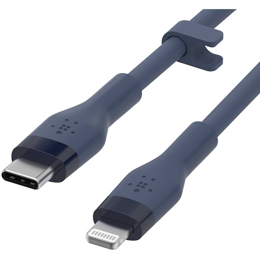 Cablu date BELKIN CAA009bt3MBL, USB-C - Lightning, 3m, albastru