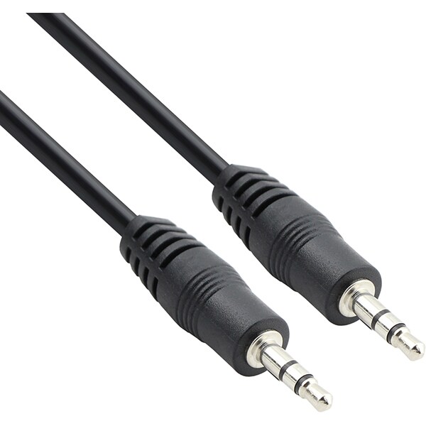Cablu audio MYRIA MY2011, jack 3.5mm, 1.5m, negru