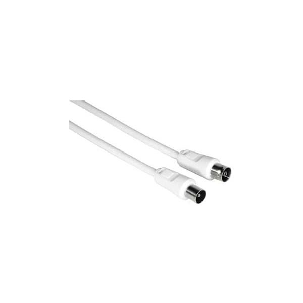 Cablu antena coaxial HAMA 11900, 1,5m, alb