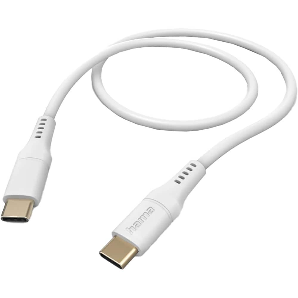Cablu date HAMA 201577, USB-C - USB-C, 1.5m, alb