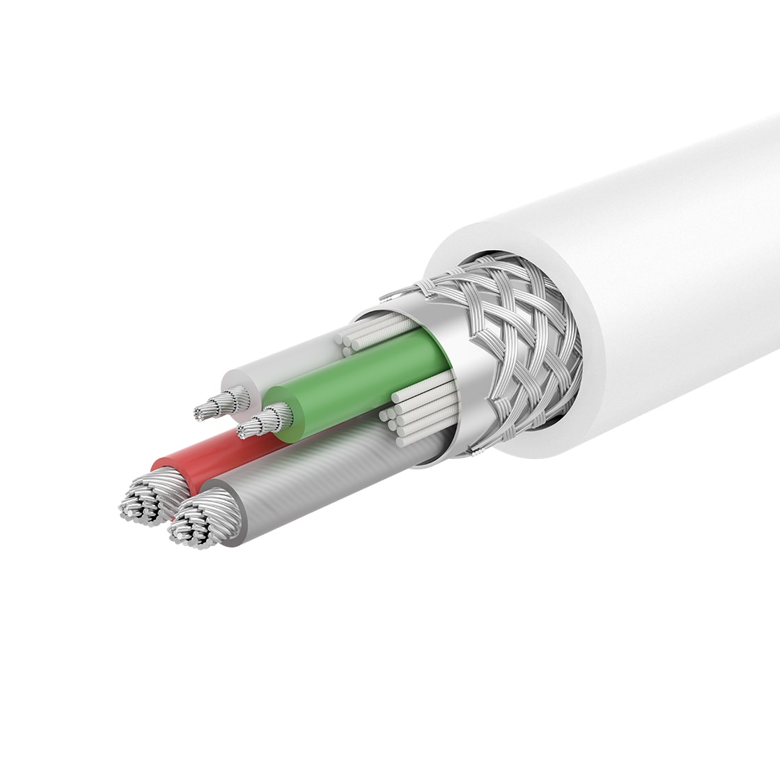 Cablu date OPPO 4815548, USB-A - USB-C, 1m, Quick Charge, alb