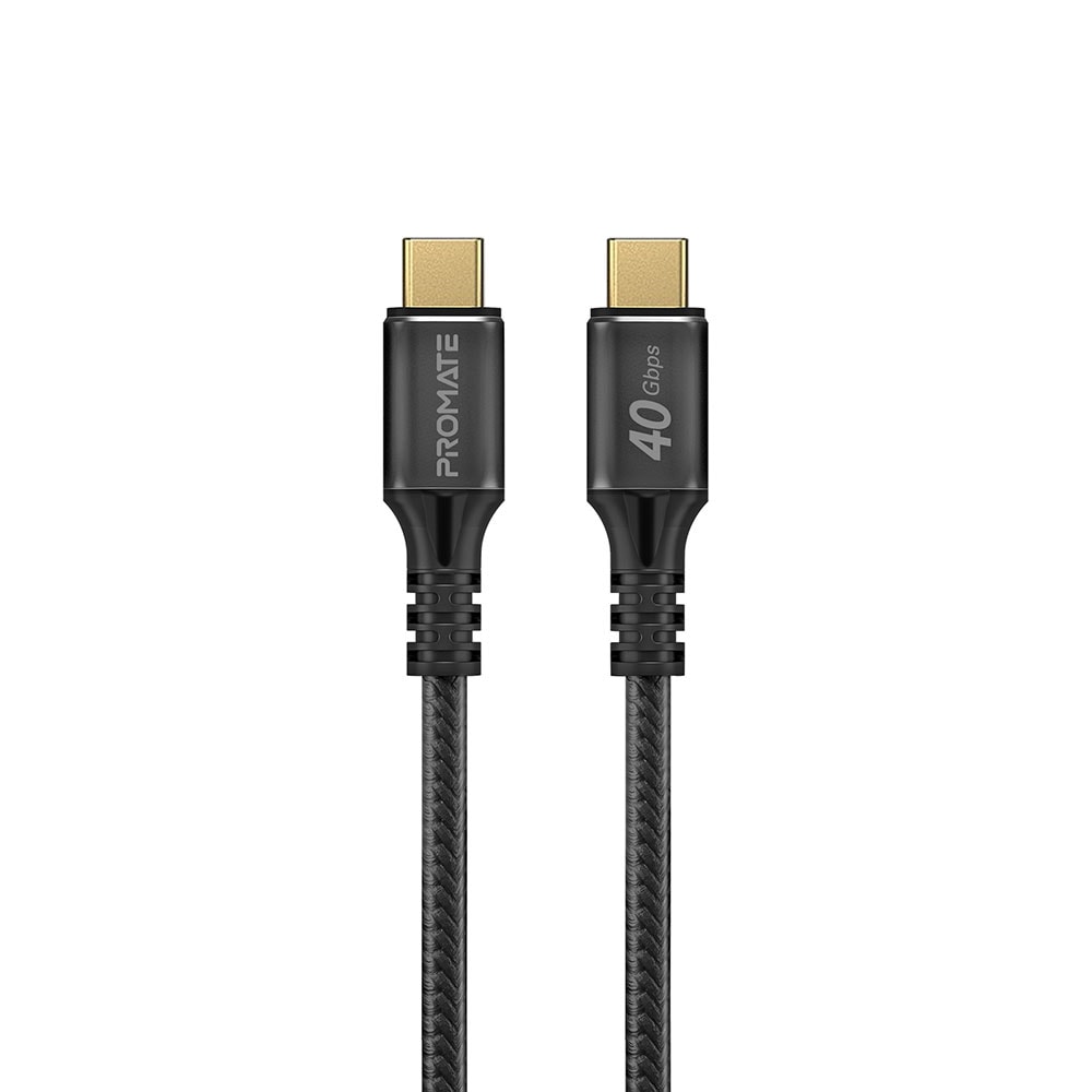Cablu USB-C - USB-C PROMATE POWERBOLT240, 1m, negru
