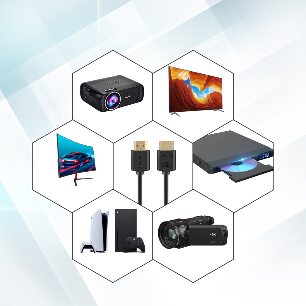 Cablu HDMI PROMATE ProLink4K2-500, 5m, vers 2.0, negru