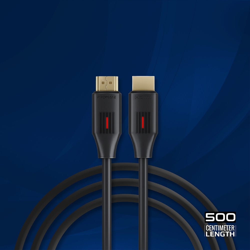 Cablu HDMI PROMATE ProLink4K60-500 vers 2.0. 4K, 5m, negru