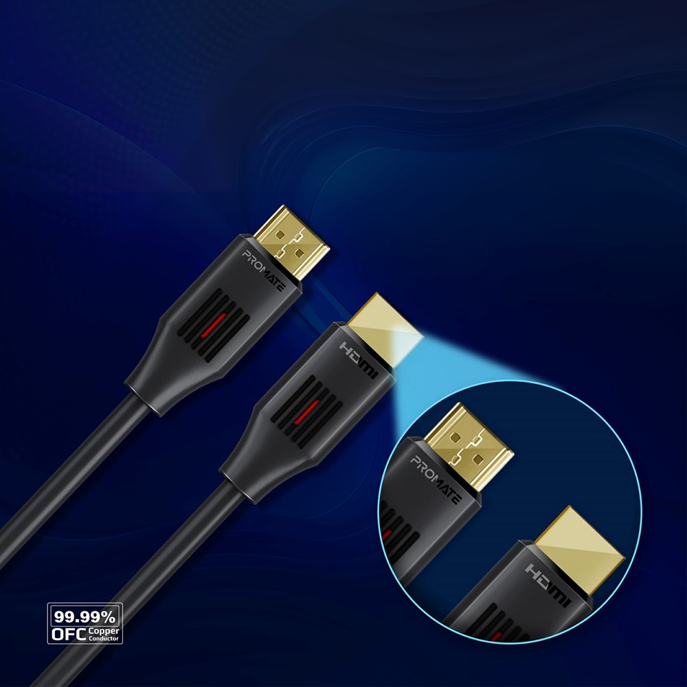 Cablu HDMI PROMATE ProLink4K60-500 vers 2.0. 4K, 5m, negru