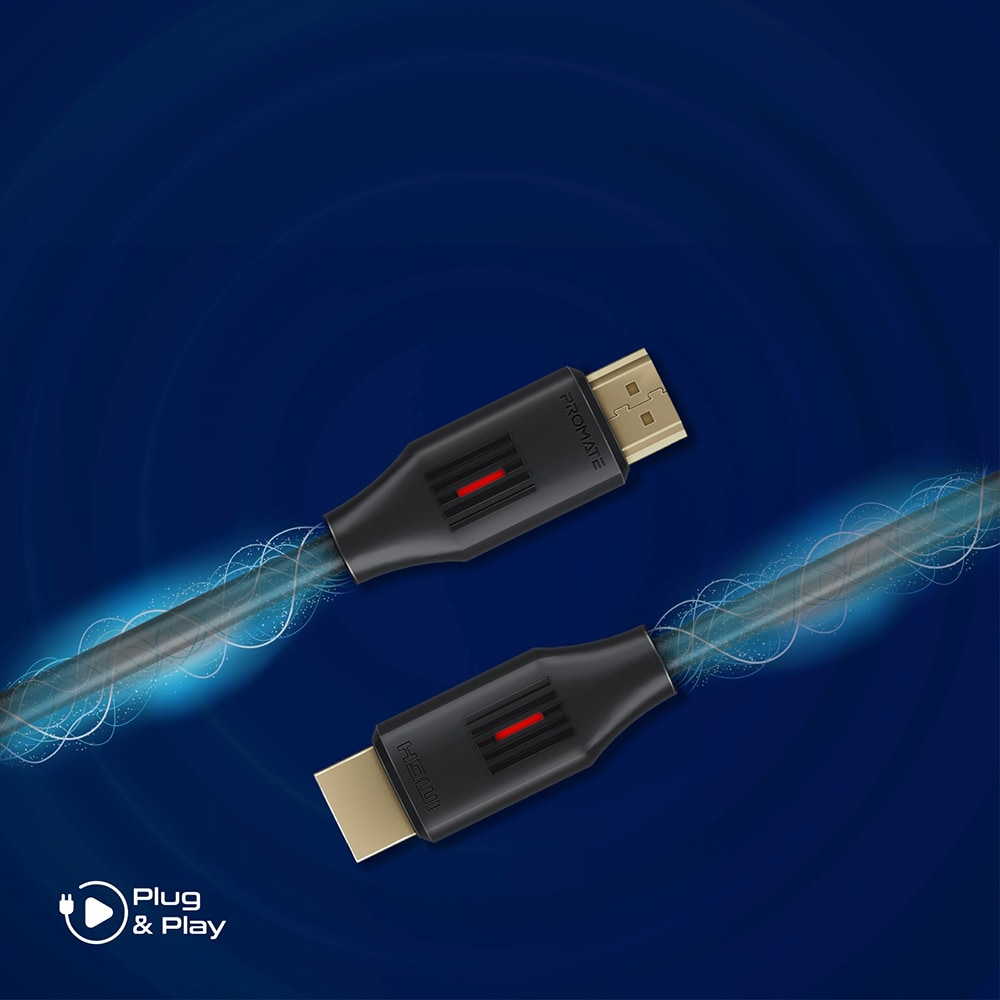 Cablu HDMI PROMATE ProLink4K60-500 vers 2.0. 4K, 5m, negru