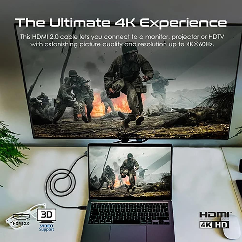 Cablu HDMI 2.0 PROMATE ProLink4K60-300, 3m, negru