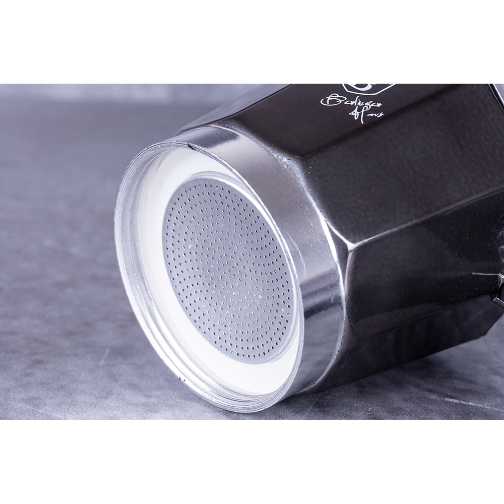 Espressor aragaz BERLINGER HAUS BH/6942, 6 cesti, aluminiu, negru