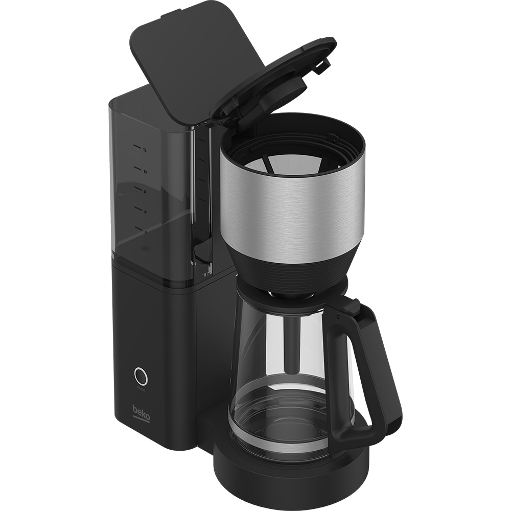 Cafetiera BEKO CFM7353I, 1.3l, 1150W, 10 cesti, negru-argintiu