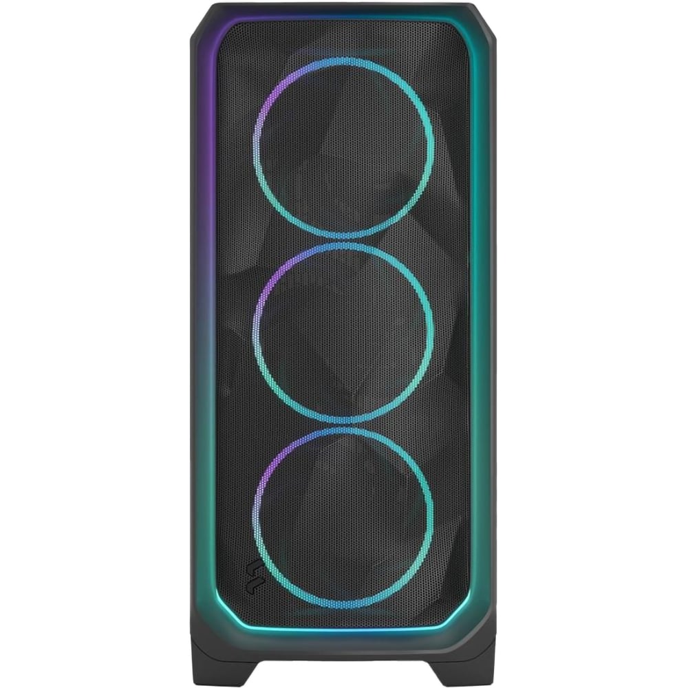 Carcasa PC FRACTAL DESIGN Meshify 3 Ambience Pro RGB Black TG Light Tint, USB Type-C 20Gbps, fara sursa, RGB, negru