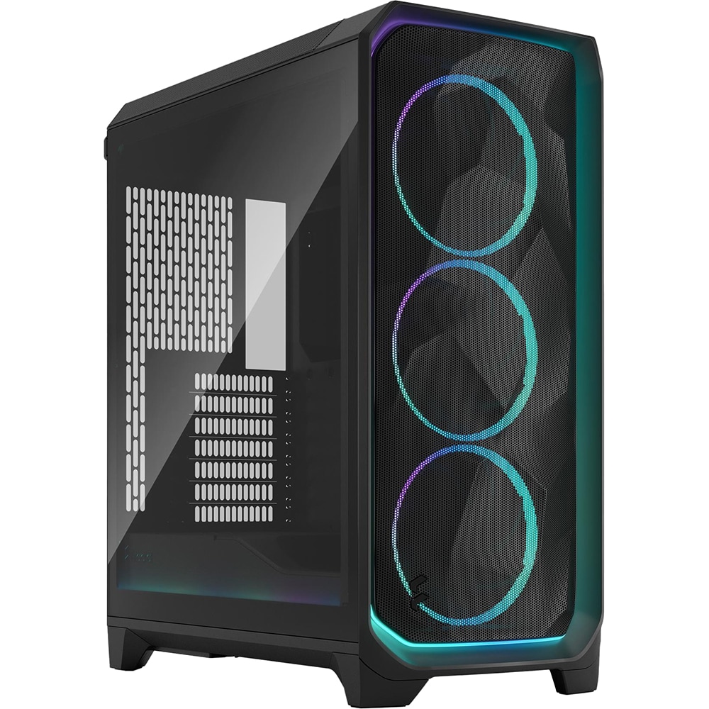 Carcasa PC FRACTAL DESIGN Meshify 3 Ambience Pro RGB Black TG Light Tint, USB Type-C 20Gbps, fara sursa, RGB, negru