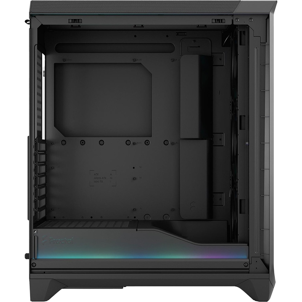 Carcasa PC FRACTAL DESIGN Meshify 3 Ambience Pro RGB Black TG Light Tint, USB Type-C 20Gbps, fara sursa, RGB, negru