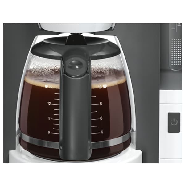 Cafetiera BOSCH ComfortLine TKA6A041, 1.25l, 1200W, 15 cesti, alb-gri inchis