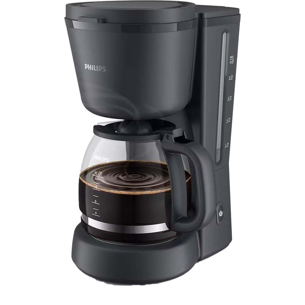 Cafetiera PHILIPS Essentials Collection Seria 1000 HD7430/90, 1.25l, 1000W, 10 cesti, negru