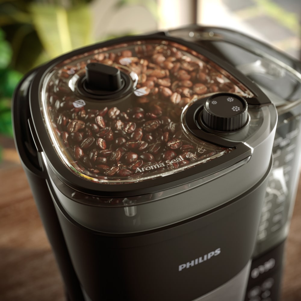 Cafetiera PHILIPS HD7900/50 All-in-1Brew HD7900/50, 1.25l, 1000W, 10 cesti, negru-argintiu