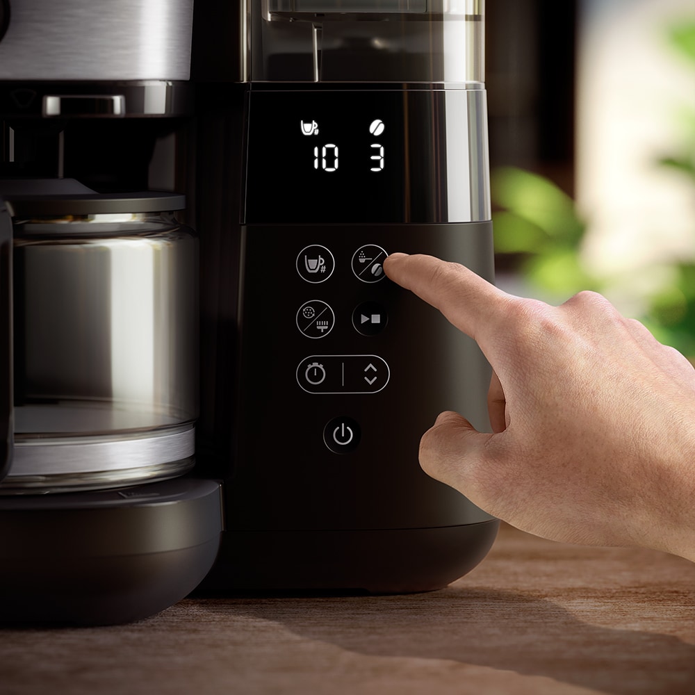 Cafetiera PHILIPS HD7900/50 All-in-1Brew HD7900/50, 1.25l, 1000W, 10 cesti, negru-argintiu
