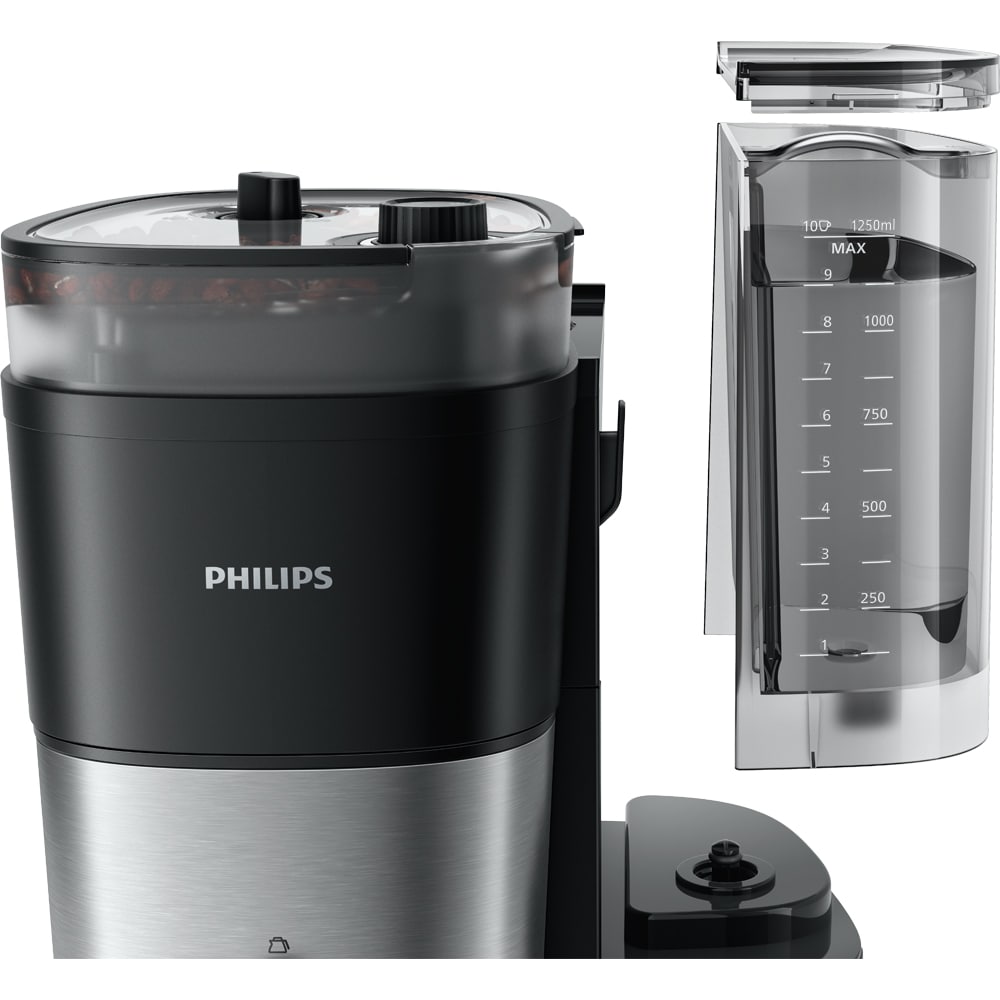 Cafetiera PHILIPS HD7900/50 All-in-1Brew HD7900/50, 1.25l, 1000W, 10 cesti, negru-argintiu