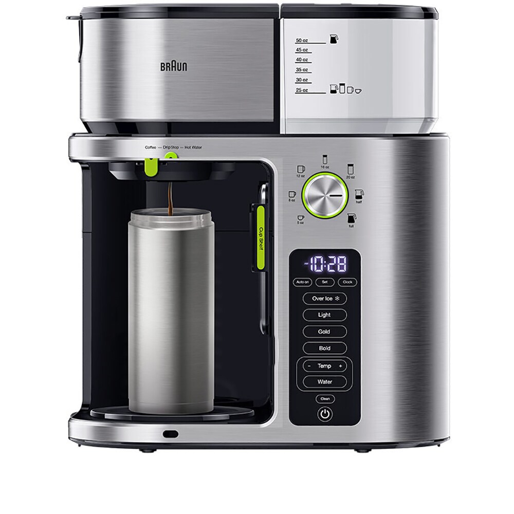 Cafetiera BRAUN MultiServe KF9170BK, 1.5l, 1750W, 10 cesti, argintiu-negru