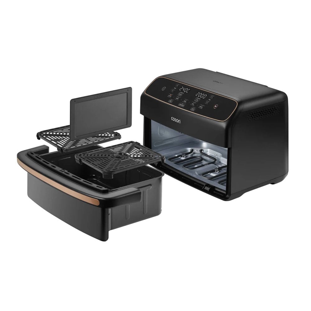 Friteuza cu aer cald dubla COSORI CAFTF801CEUR, 8.6l, 2700W, negru-auriu