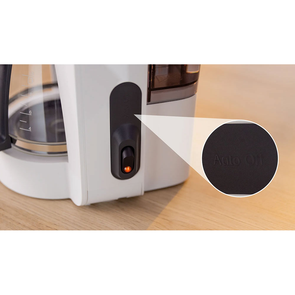 Cafetiera BOSCH MyMoment TKA2M111, 1.4l, 1200W, 15 cesti, alb-gri inchis