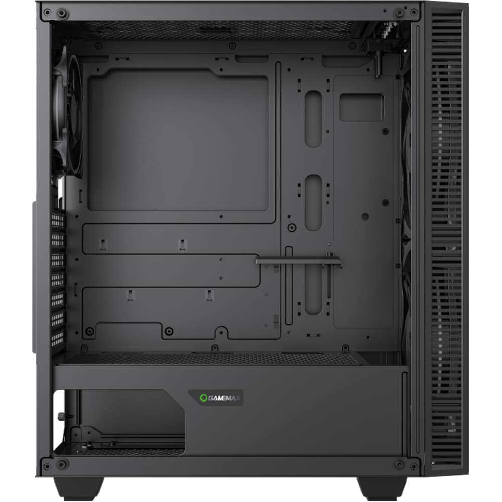 Carcasa PC GAMEMAX Black Hole, USB 3.0, fara sursa, iluminare ARGB, negru