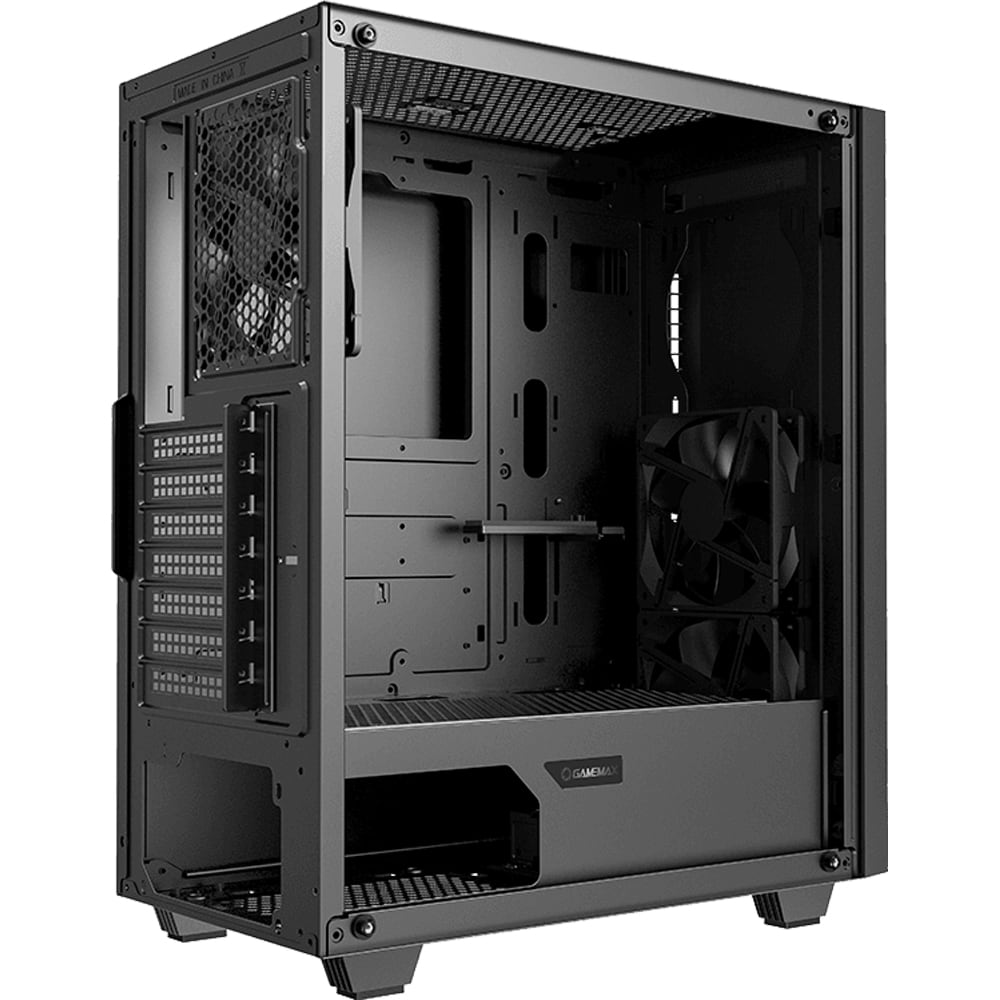 Carcasa PC GAMEMAX Fortress TG, USB 3.0, fara sursa, negru