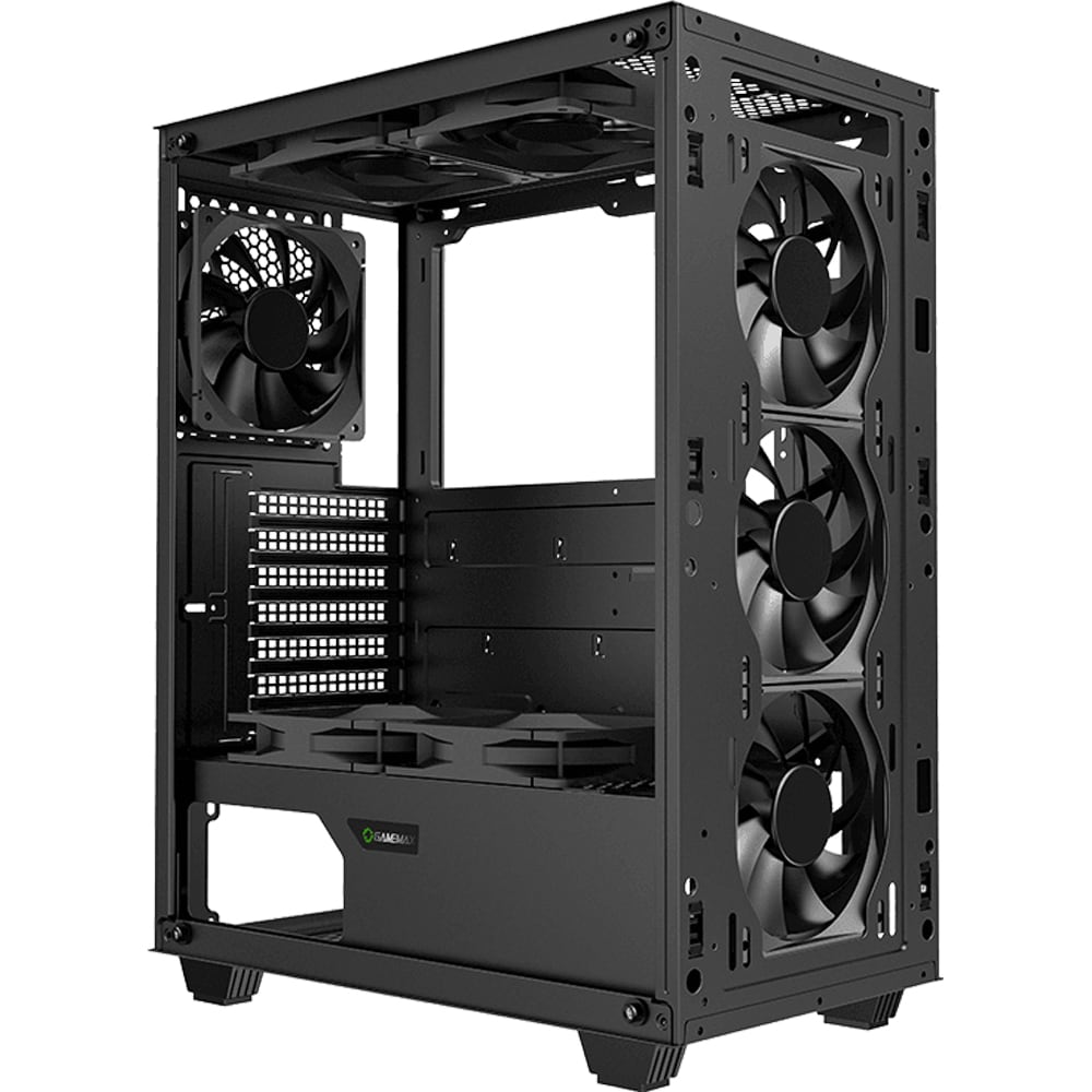 Carcasa PC GAMEMAX Fortress TG, USB 3.0, fara sursa, negru
