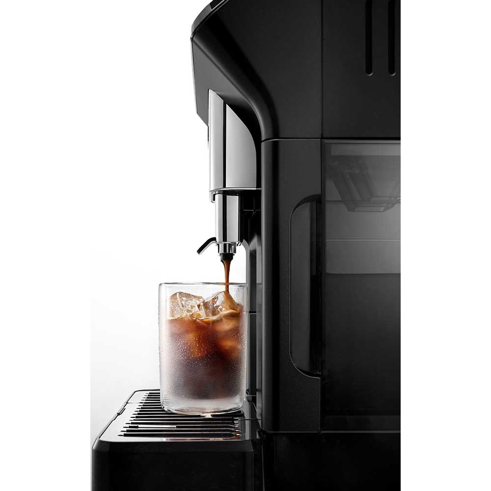 Espressor automat DELONGHI Eletta Explore ECAM 450.65.G, 1.8l, 1450W, 19 bar, 50+bauturi calde si reci, gri inchis-negru