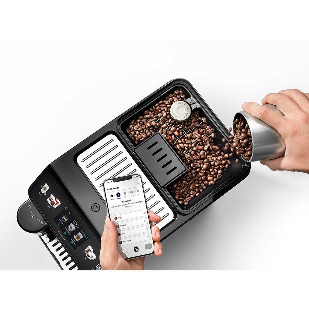 Espressor automat DELONGHI Eletta Explore ECAM 450.65.S, 1.8l, 1450W, 19 bar, 50+bauturi calde si reci, argintiu-negru