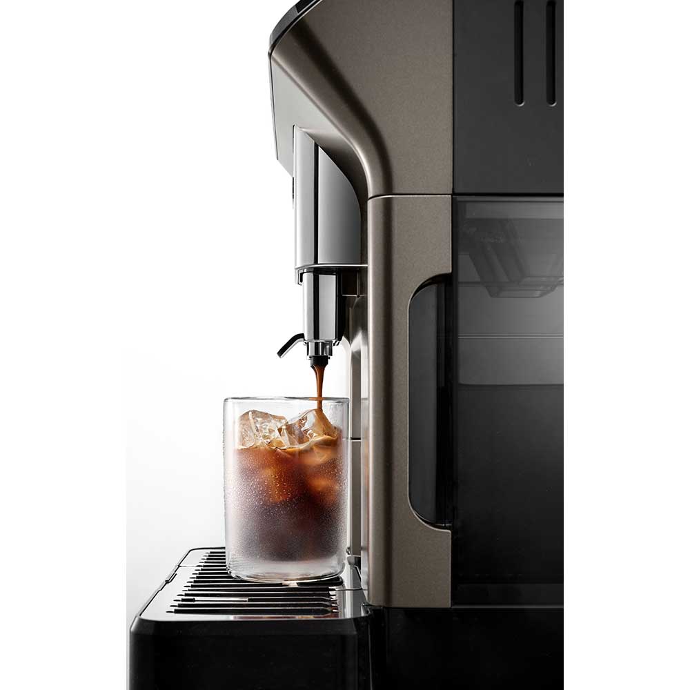 Espressor automat DELONGHI Eletta Explore ECAM 450.86.T, 1.8l, 1450W, 19 bar, 50+bauturi calde si reci, argintiu inchis-negru