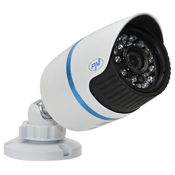 Camera supraveghere exterior/interior PNI IP12MP, HD 720p, IR, Internet, Night Vision, alb