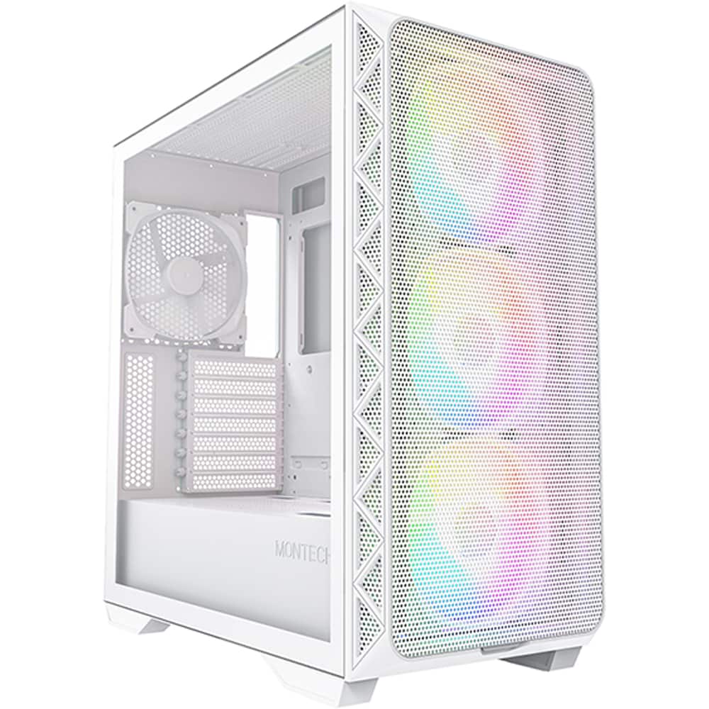 Carcasa PC MONTECH Air 903 Max, USB Type-C, fara sursa, iluminare ARGB, alb