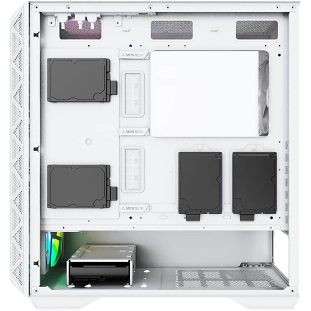 Carcasa PC MONTECH Air 903 Max, USB Type-C, fara sursa, iluminare ARGB, alb