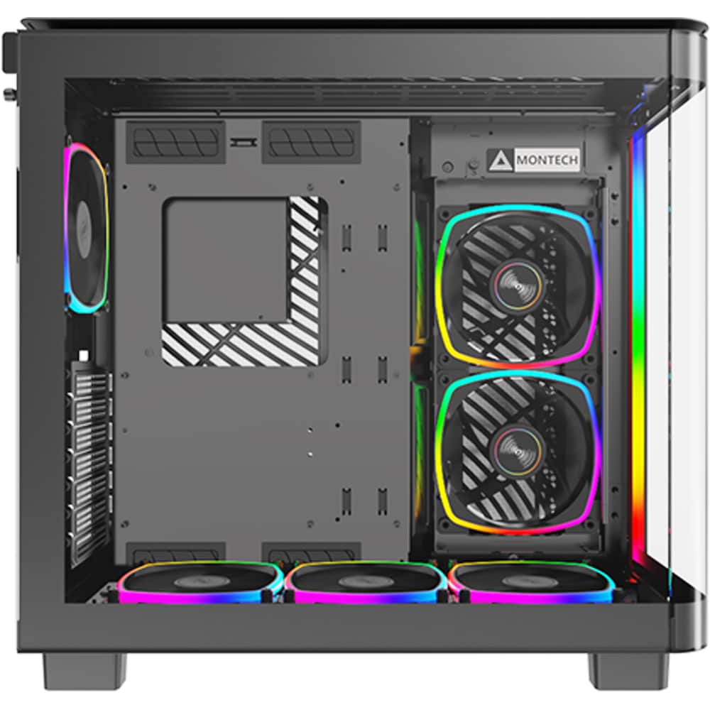 Carcasa PC MONTECH King Pro 95, USB Type-C, fara sursa, iluminare ARGB, negru