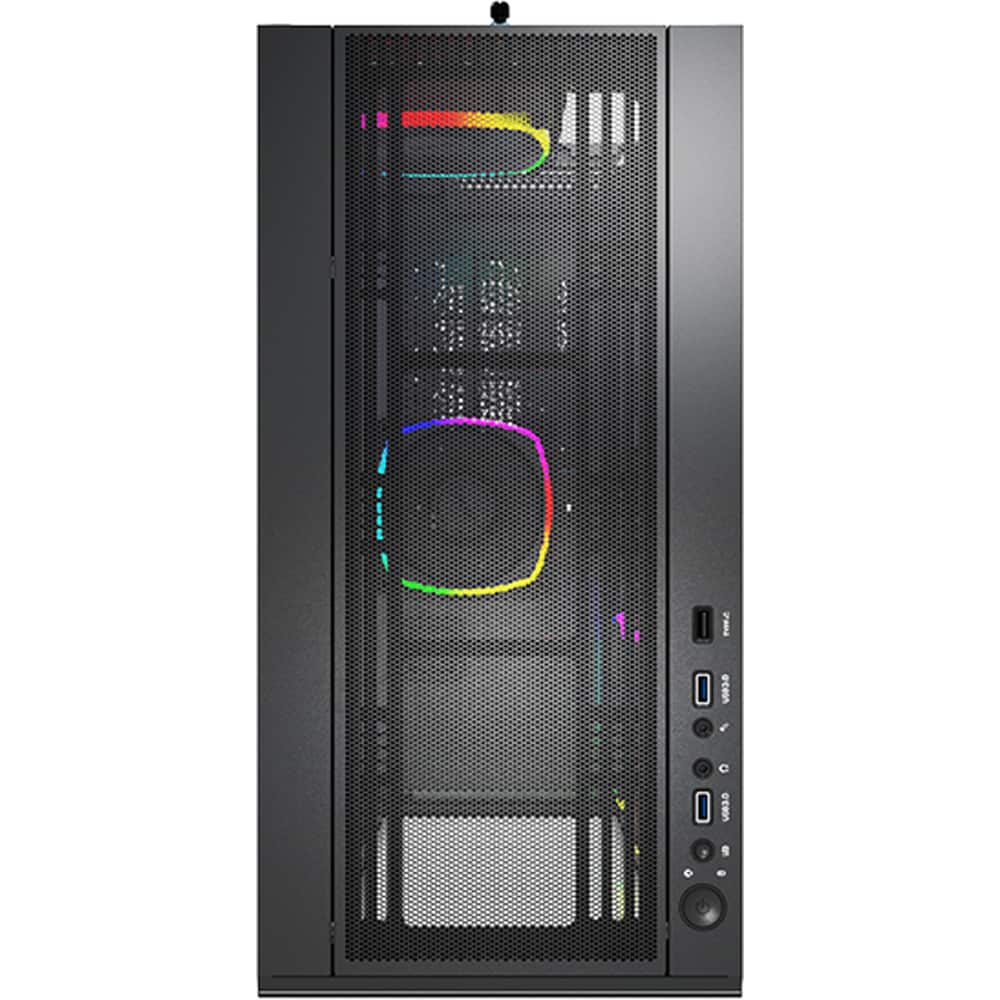 Carcasa PC MONTECH Sky Two, USB Type-C, fara sursa, iluminare ARGB, negru