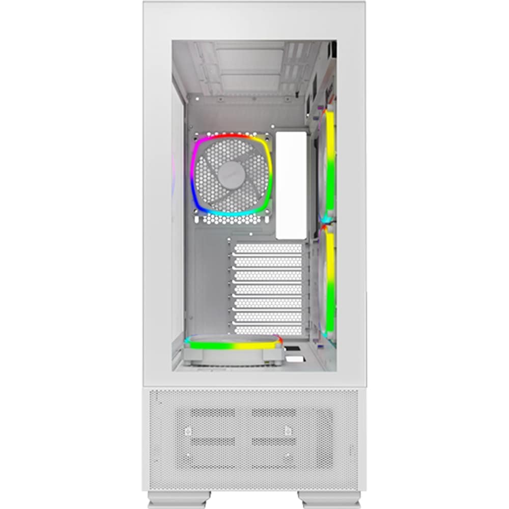 Carcasa PC MONTECH Sky Two, USB Type-C, fara sursa, iluminare ARGB, alb