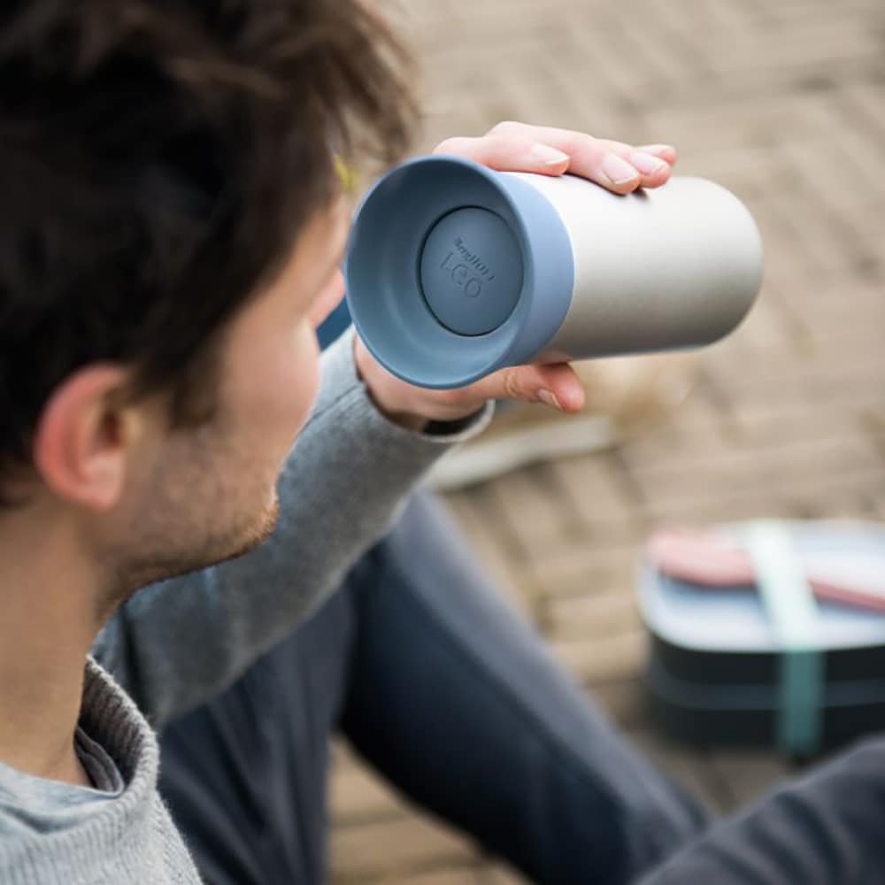 Cana termica BERGHOFF 3950146, 0.33l, otel inoxidabil, albastru