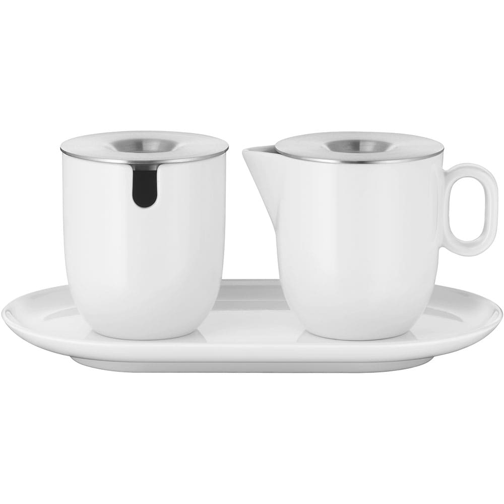 Set cani WMF Barista Sugar & Milk 695899440, 3 piese, portelan, alb
