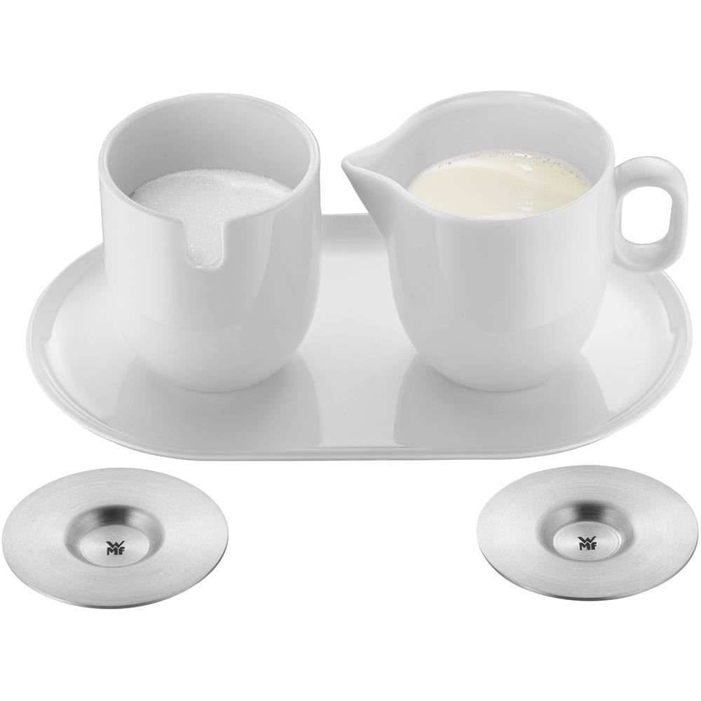 Set cani WMF Barista Sugar & Milk 695899440, 3 piese, portelan, alb