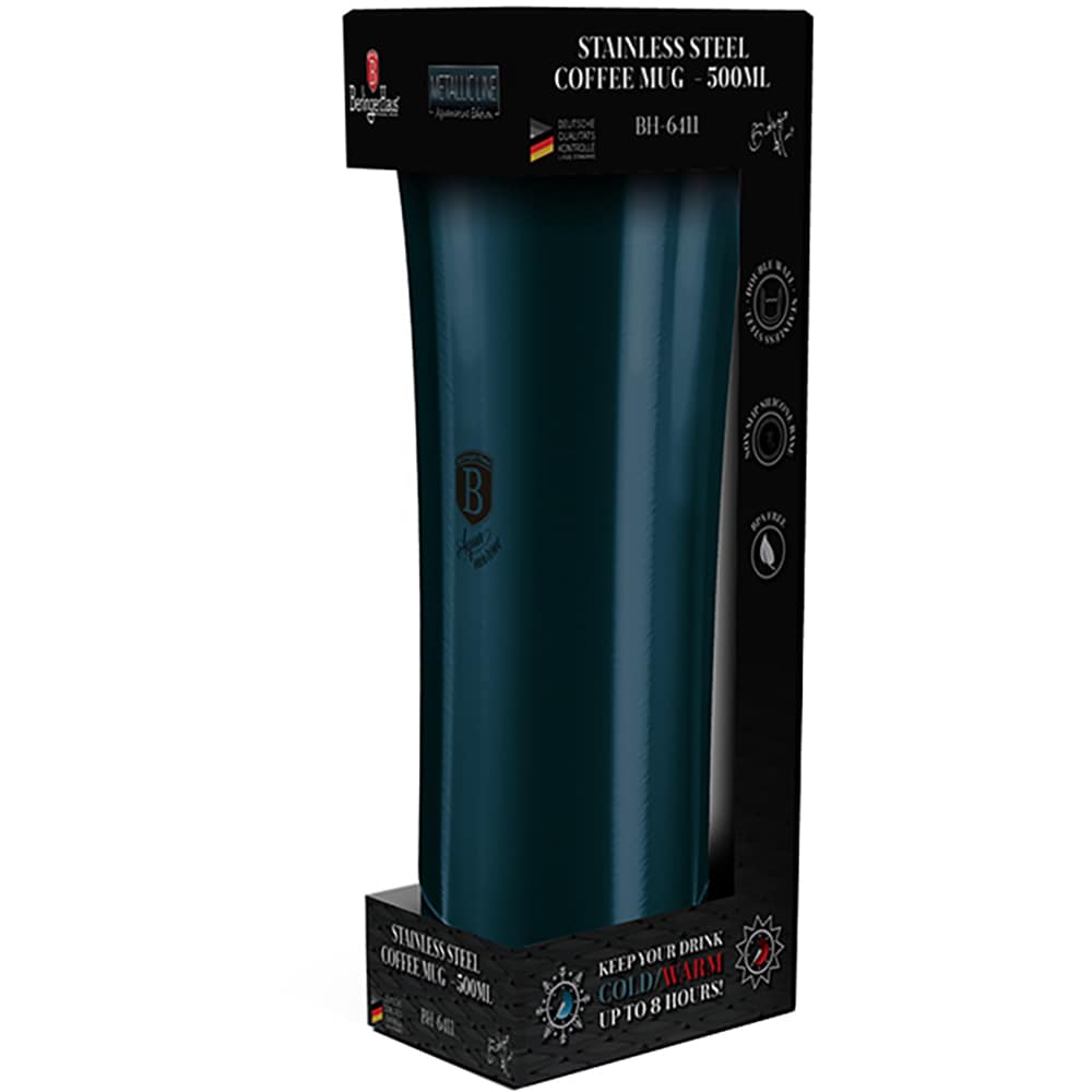 Cana calatorie BERLINGER HAUS BH/6411A, 0.5l, otel, albastru