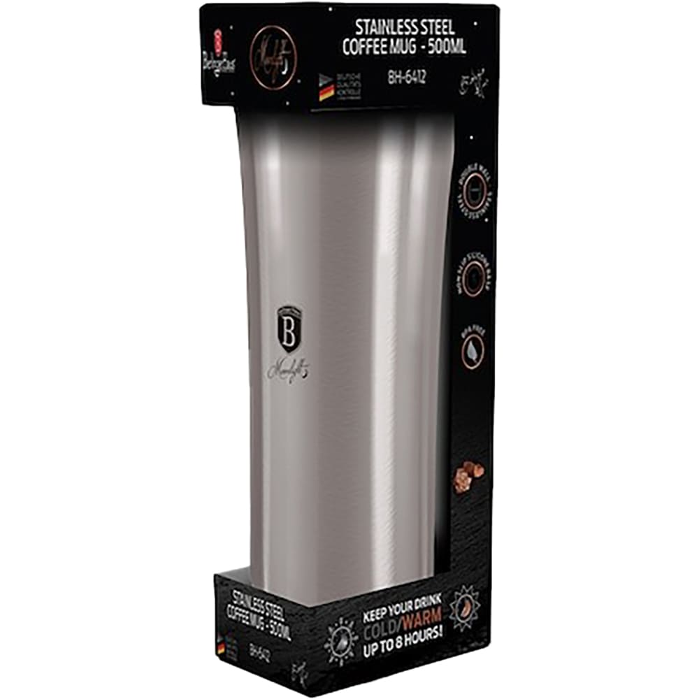 Termos de calatorie BERLINGER HAUS BH6412, 0.5l, inox, argintiu