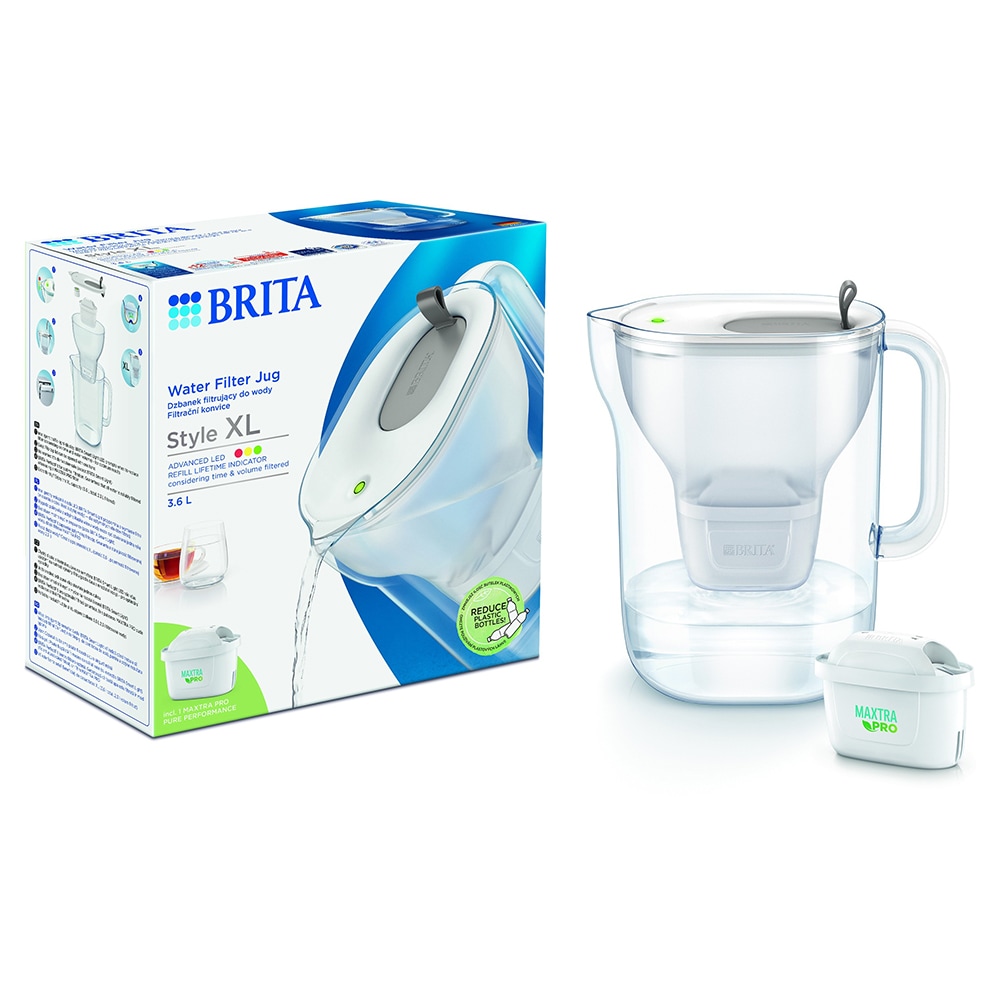 Cana filtranta BRITA Style BR1052803, 3.6l, alb-gri
